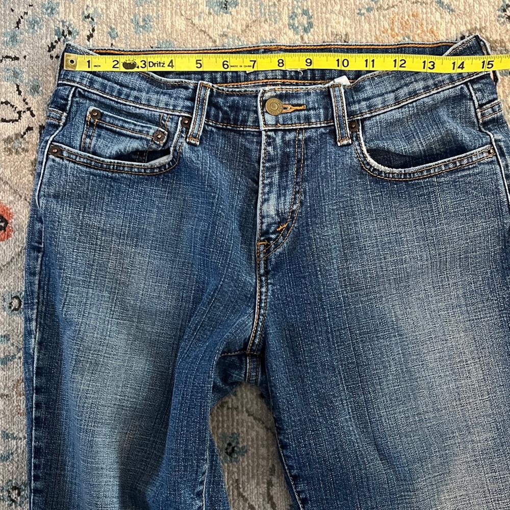 Levi’s Blue Straight 505 Cut-off Capri Jeans - Picture 5 of 15